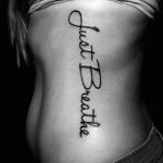 Lettering tattoo voorbeeld