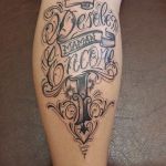 Lettering tattoo voorbeeld