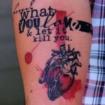 Lettering tattoo voorbeeld