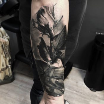Rose tattoo by Gianni Caldera